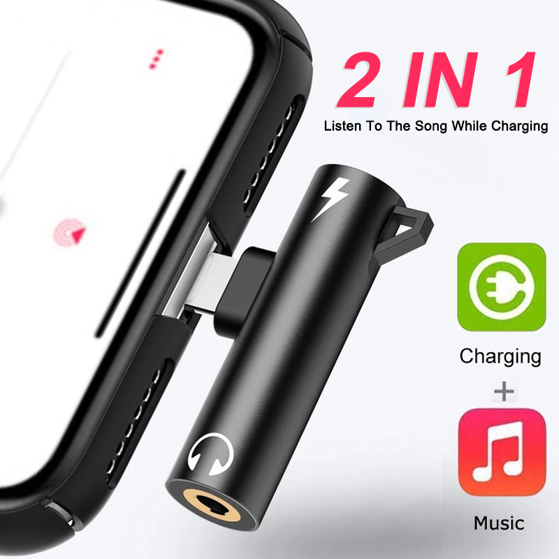 Earphone Splitter Jack - Adaptateur de charge audio 2 en