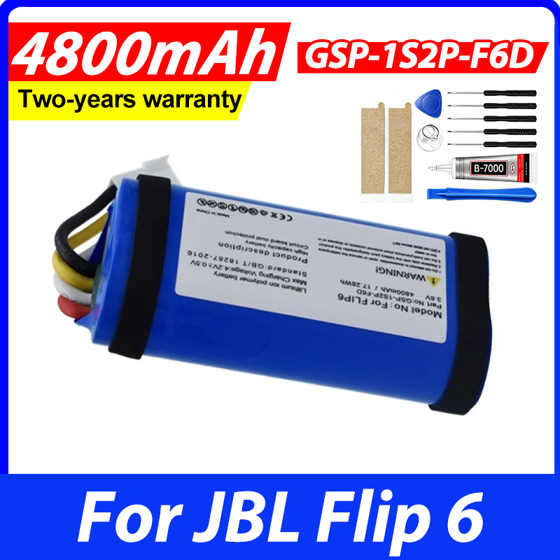 Jbl Speaker Flip 6 - Batterie de remplacement pour haut-parleur Bluetooth