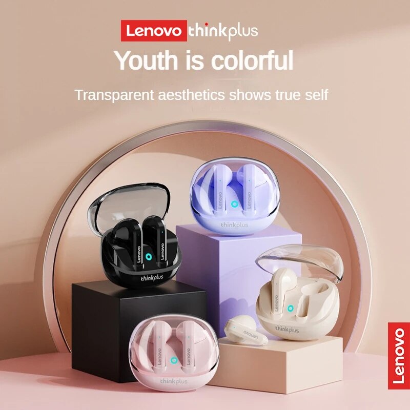 Wired Earphone Mic - Lenovo-Écouteurs sans fil Bluetooth 5.3 TWS,