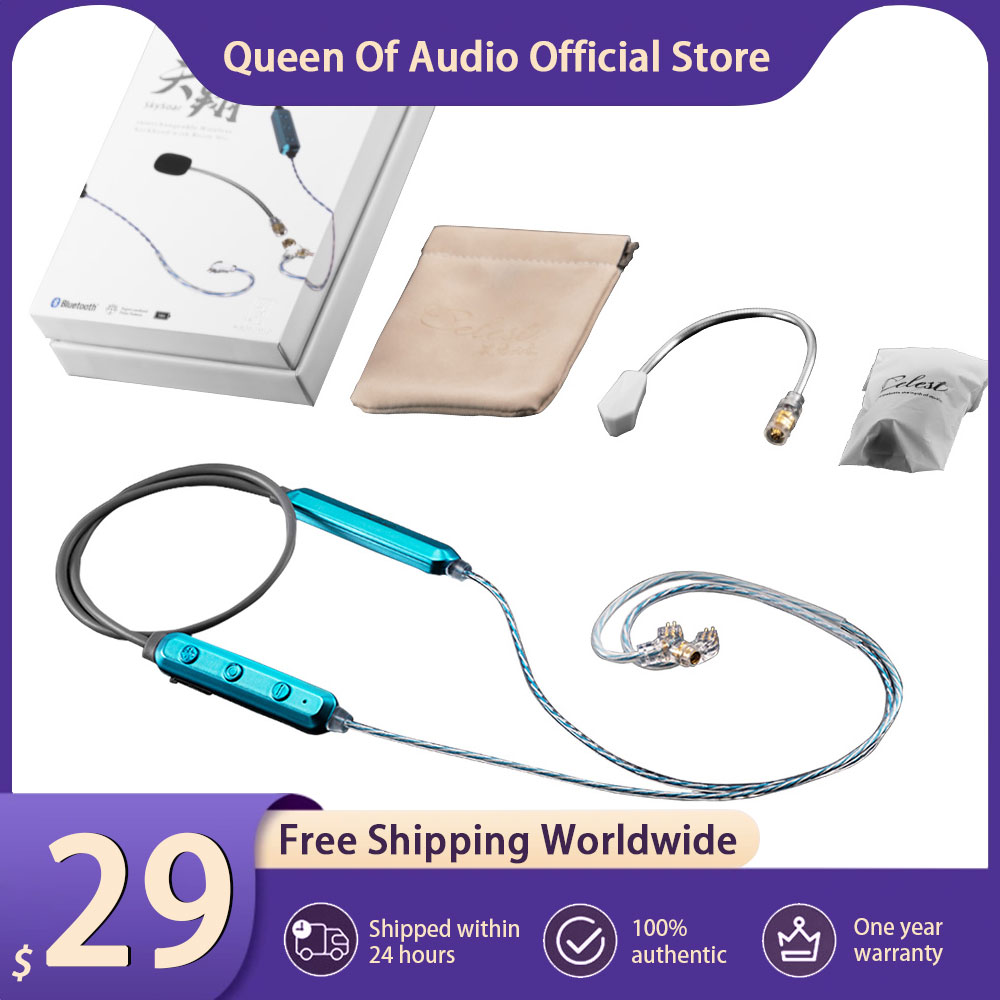 Wired Earphone Mic - Celest SkySoar – câble d'écouteurs Bluetooth