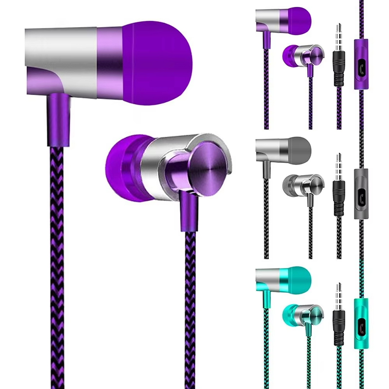Wired Earphone Mic - 9D stéréo filaire casque basse avec