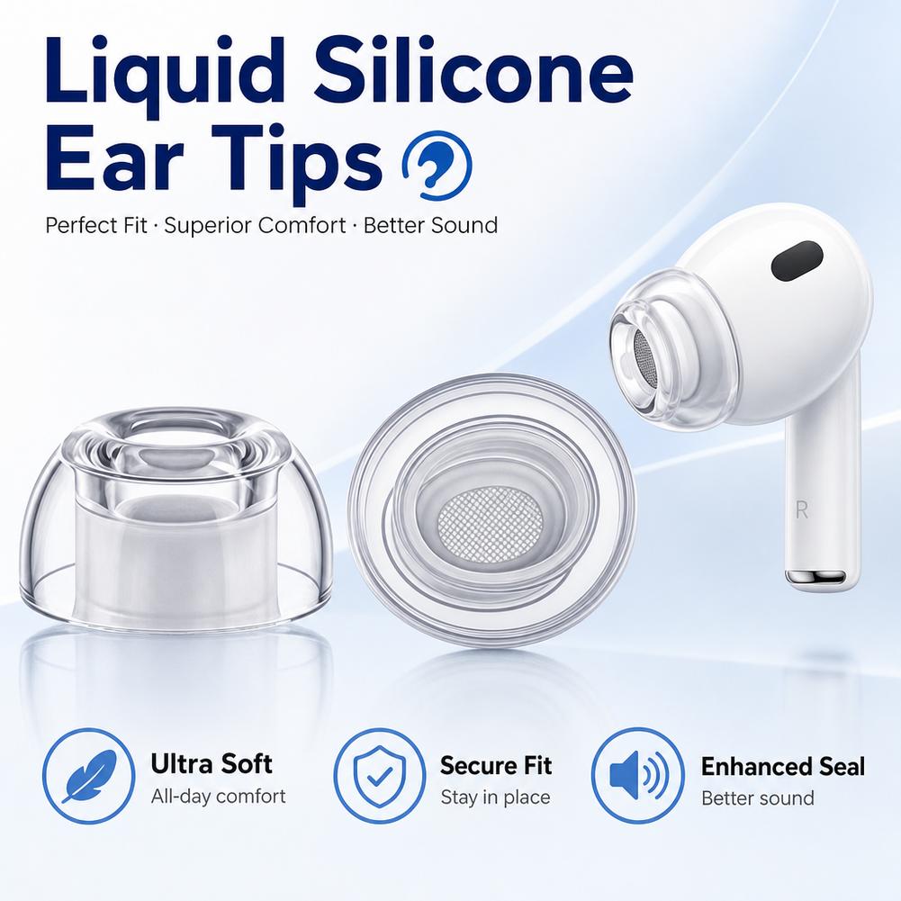 1/2/3 paires d'embouts d'écout - Silicone Ear Tip Replacement avis et prix