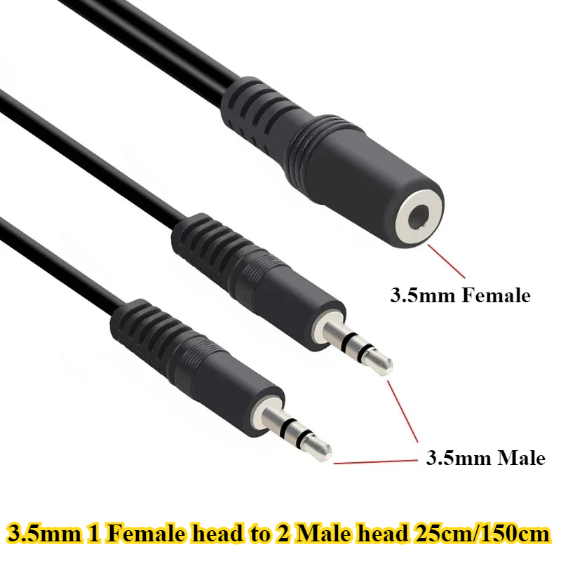 2/5 pièces/lot Câble adaptateu - Earphone Splitter Jack avis et prix