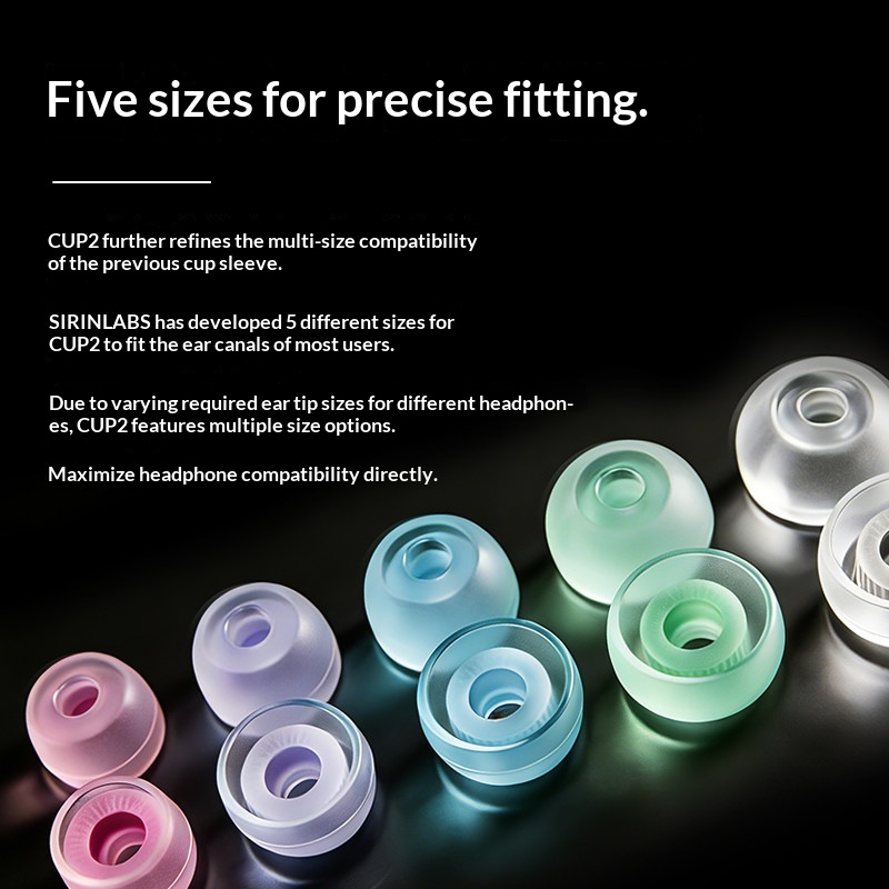 SIRINLABS TipsA CUP2 Embouts a - Silicone Ear Tip Replacement avis et prix