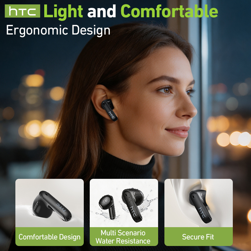 Écouteurs de jeu sans fil hTC  - Earbuds Charging Case avis et prix