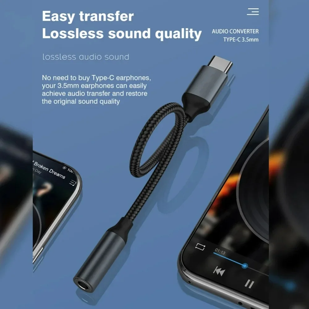Adaptateur audio USB C 3,5 mm, - Audiophile Headphone Wired avis et prix